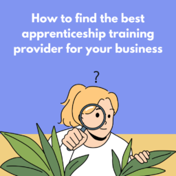A woman searching for an apprenticeship training provider