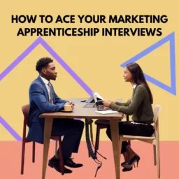 A candidate sitting their interview for their marketing apprenticeship.