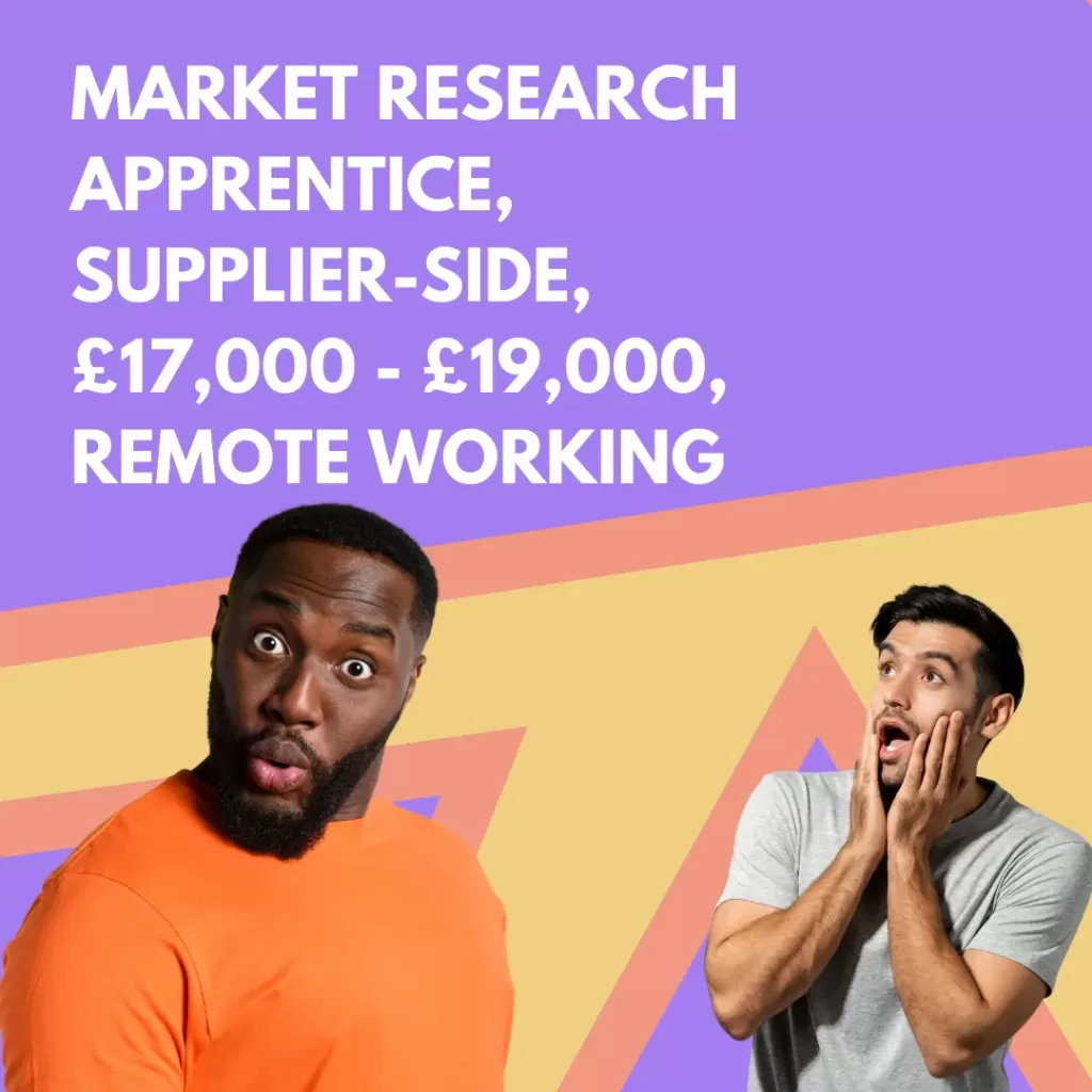market research apprenticeship remote