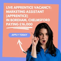 Marketing Assistant (Apprentice) in Boreham, Chelmsford