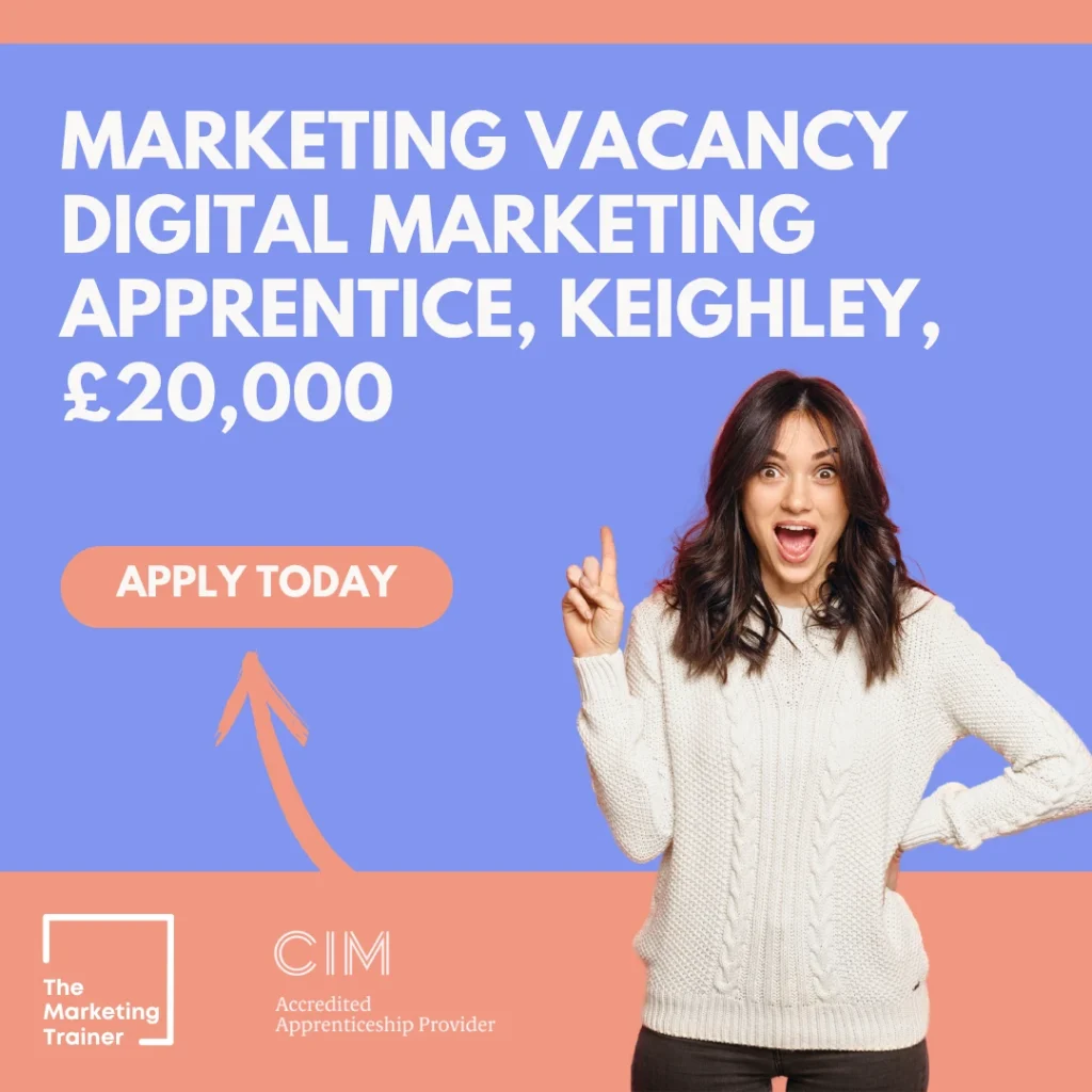 Digital Marketing Apprentice in Keighley