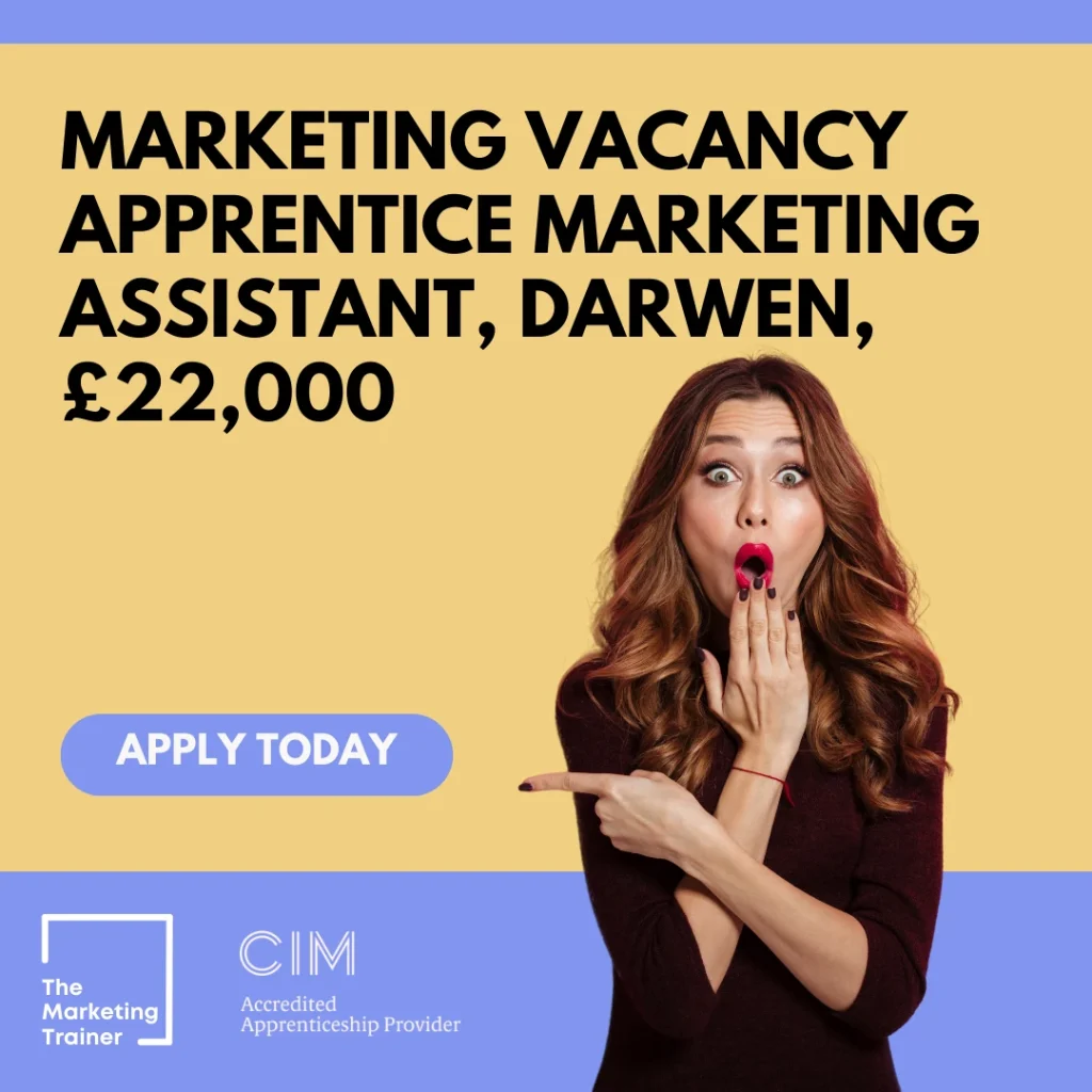 Apprentice Marketing Assistant, Darwen