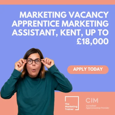 Apprentice Marketing Assistant vacancy in Kent