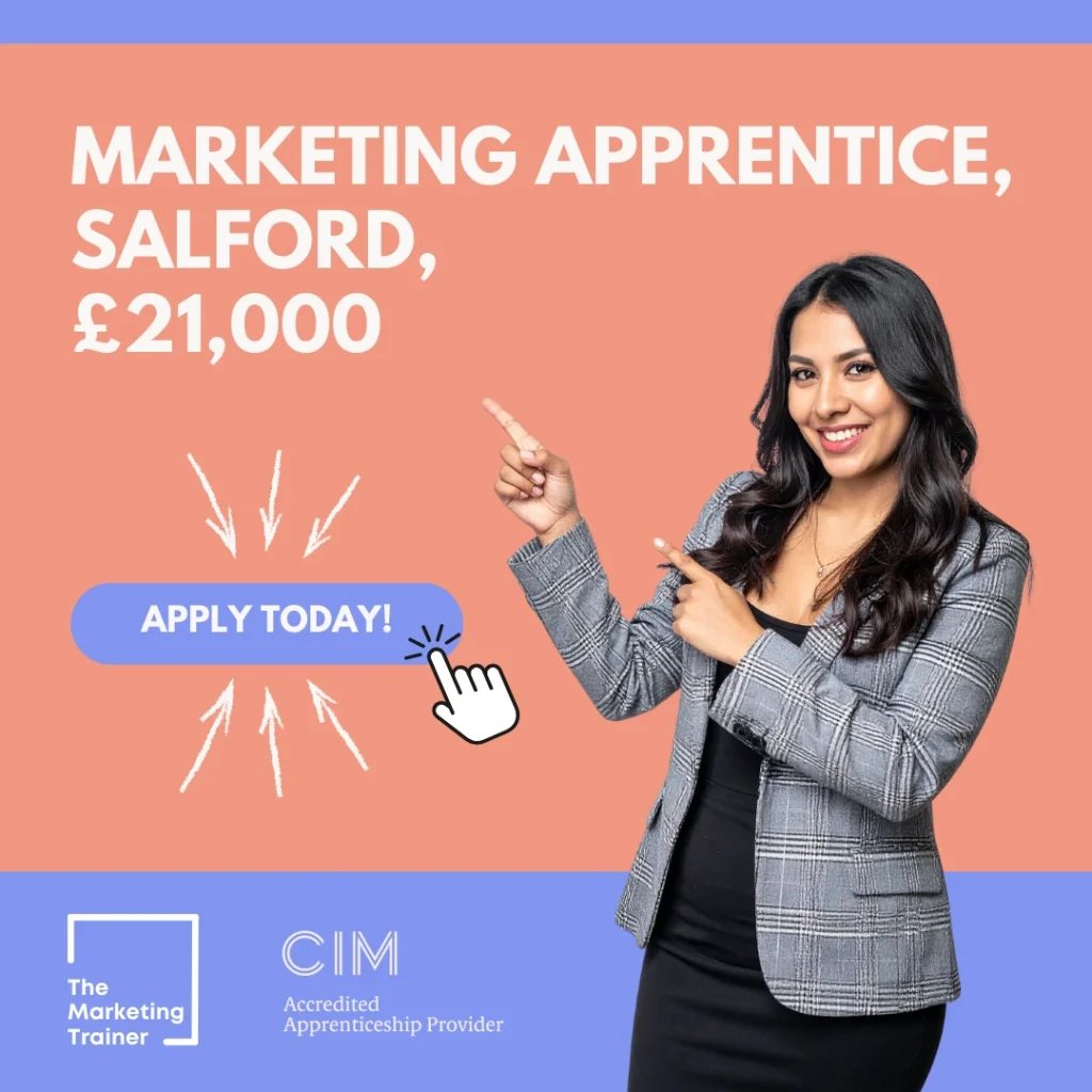 Marketing Apprentice vacancy, Salford, £21,000