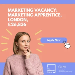 Marketing apprenticeship vacancy in London