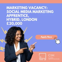 Hybrid Social Media Marketing Apprentice vacancy in London