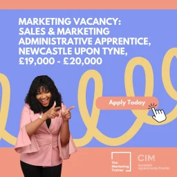 Sales and marketing administrative apprentice, Newcastle upon Tyne