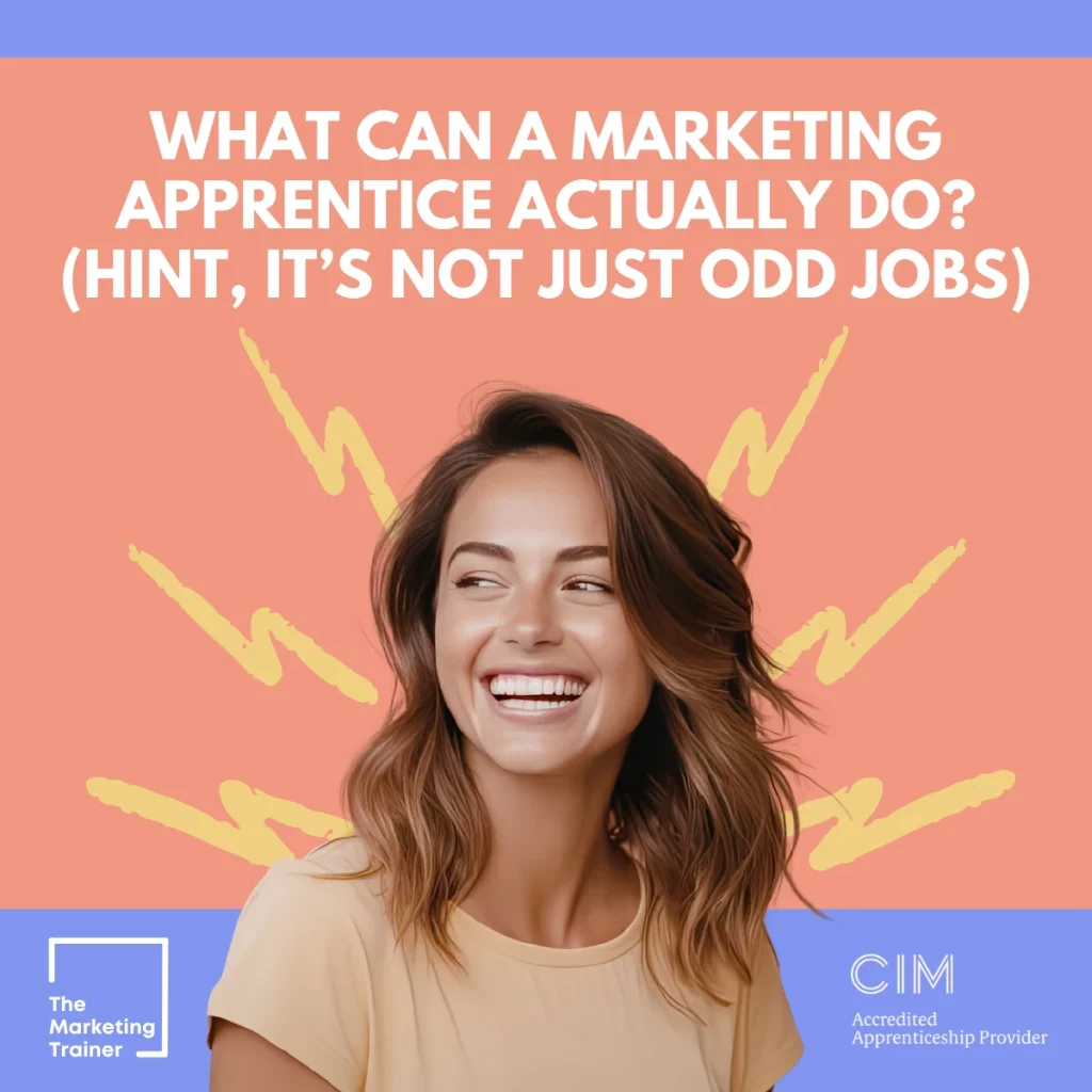 What can a marketing apprentice actually do day-to-day?