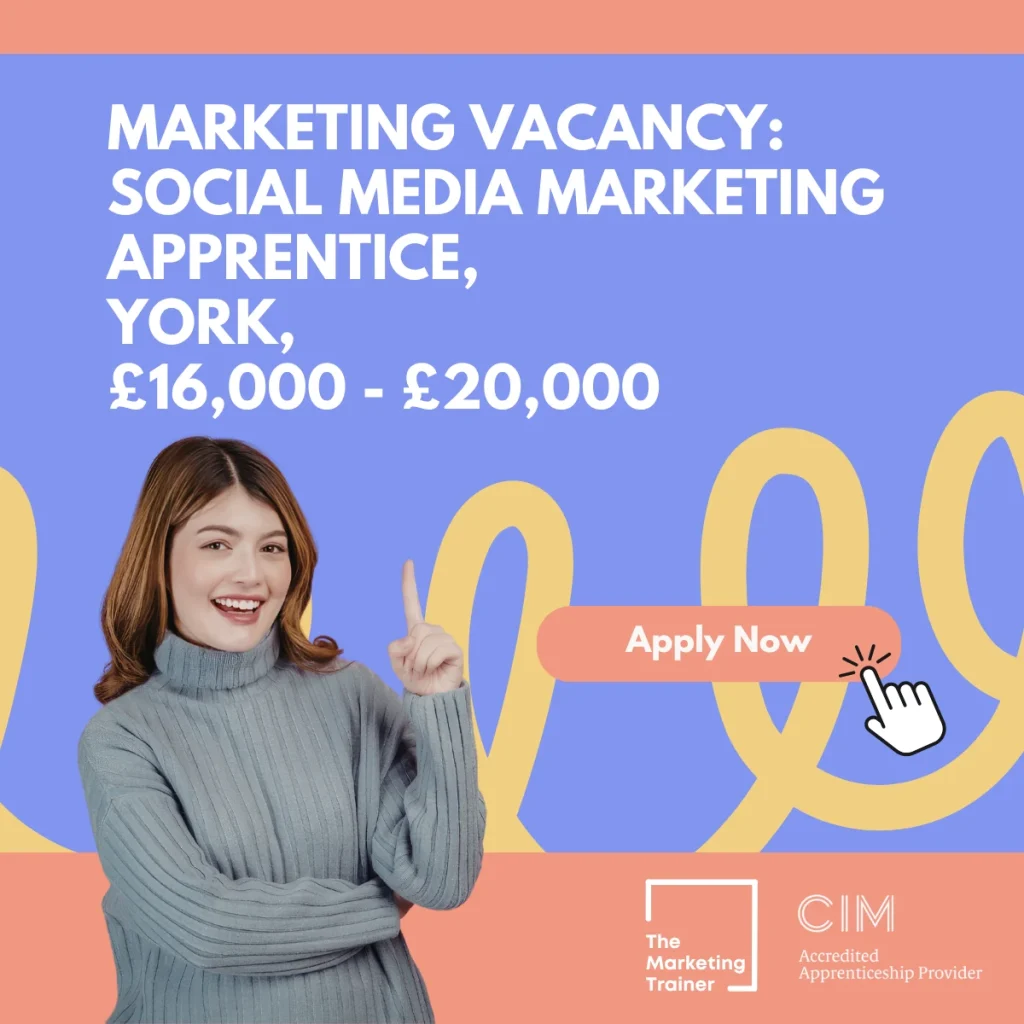 Social Media Marketing Apprentice vacancy in York